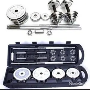 50kg Adjustable Case Barbell and Dumbbell Set