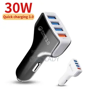 4 Ports USB Car Charger Fast Charging Quick Charge USB 3.0