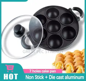 Non Stick to Die Cast Aluminum 7 Hole Cake Pan