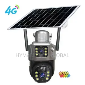 New V380 Double Lens PTZ Solar Camera 4g