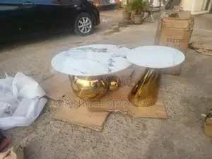 Classy Marble Center Table and Stools