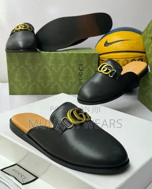 Luxury Gucci Leather Half Shoe