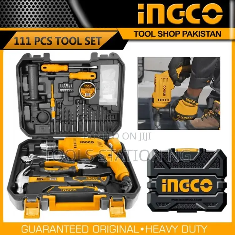 111pcs Tools Box Set With Drilling Machine