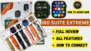 (I60 Suit Extreme) Dual Smart Watches 5rd Generation Earph