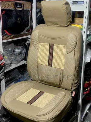 Beige Color Seat Cover for 5 Seater Vehicles