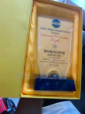 Glass Award Plague