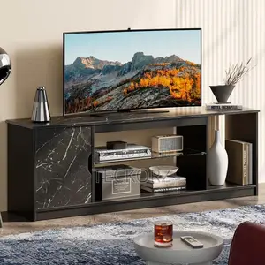 LED TV Stand With Storage Shelve