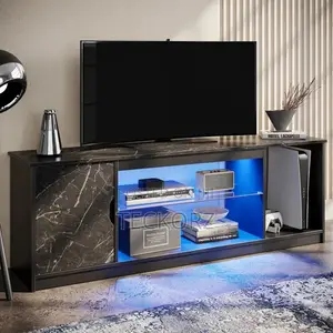 LED TV Stand With Storage Shelve