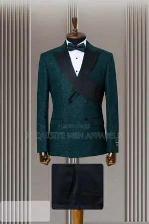 Quality Bespoke Shinny Tuxedo Slim Fit Men’S Suit