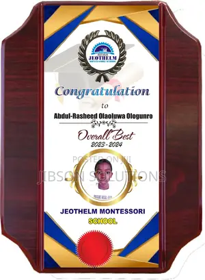 Graduation Plaque