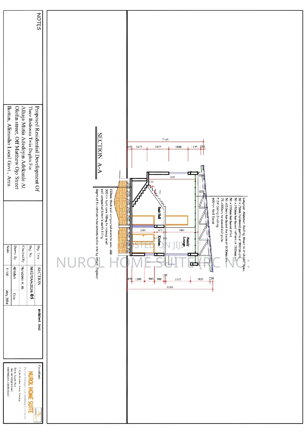 Architecture Construction Working Drawing and Visualization