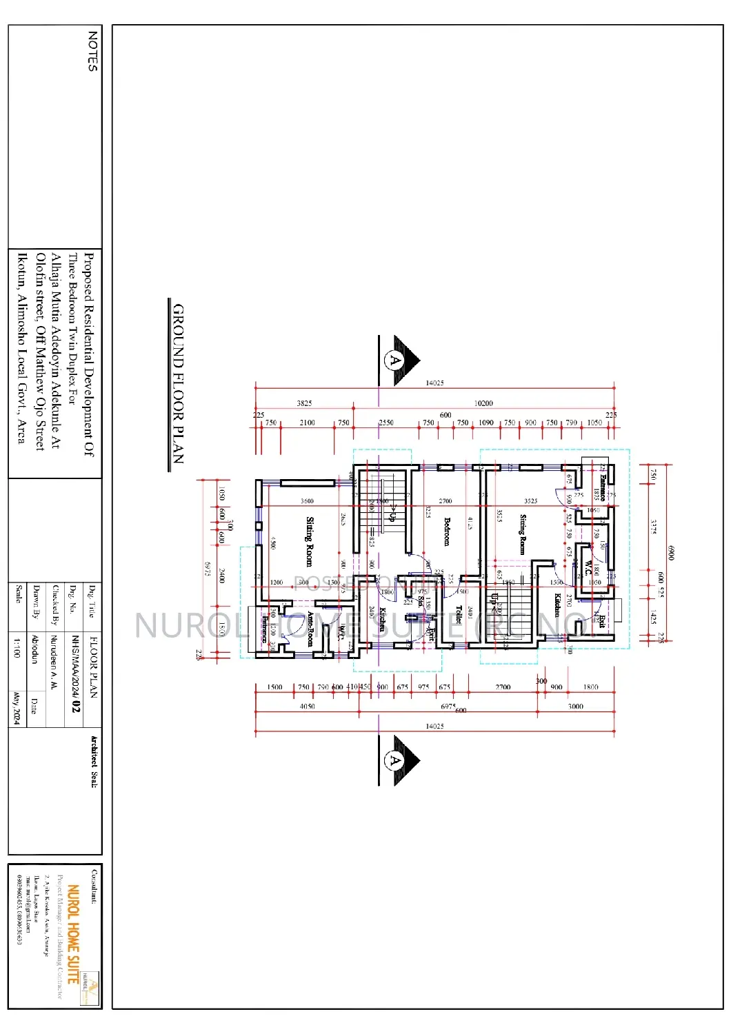 Architecture Construction Working Drawing and Visualization