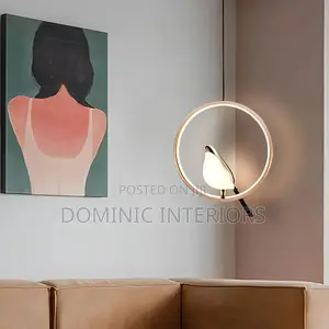 Led Gold Magpie Bird Pendant Lamp