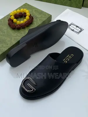 Luxury Gucci Leather Half Shoe