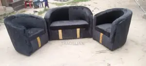 Beautiful Black Set of Bucket Chairs