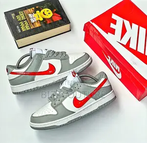 Original Dunk Low Gs White Gray Sneakers Available in Store