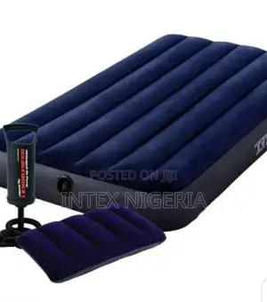 Intex Inflatable Single Size Air Mattress With Pillow