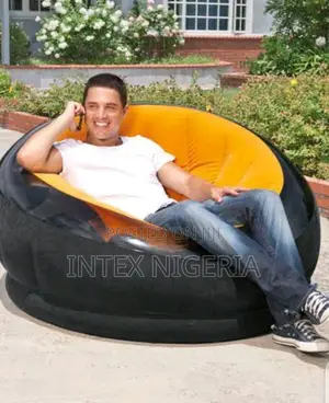 Intex Inflatable Empire Chair Inflatable Lounger - Yellow