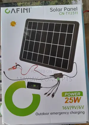 Cafini 25watts Solar Panel With Smart Chip