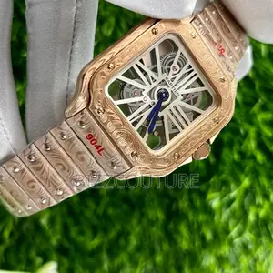 Original Cartier Mechanical Skeleton Gold Chain Watch