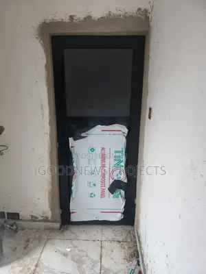 Aluminium Black Toilet Door