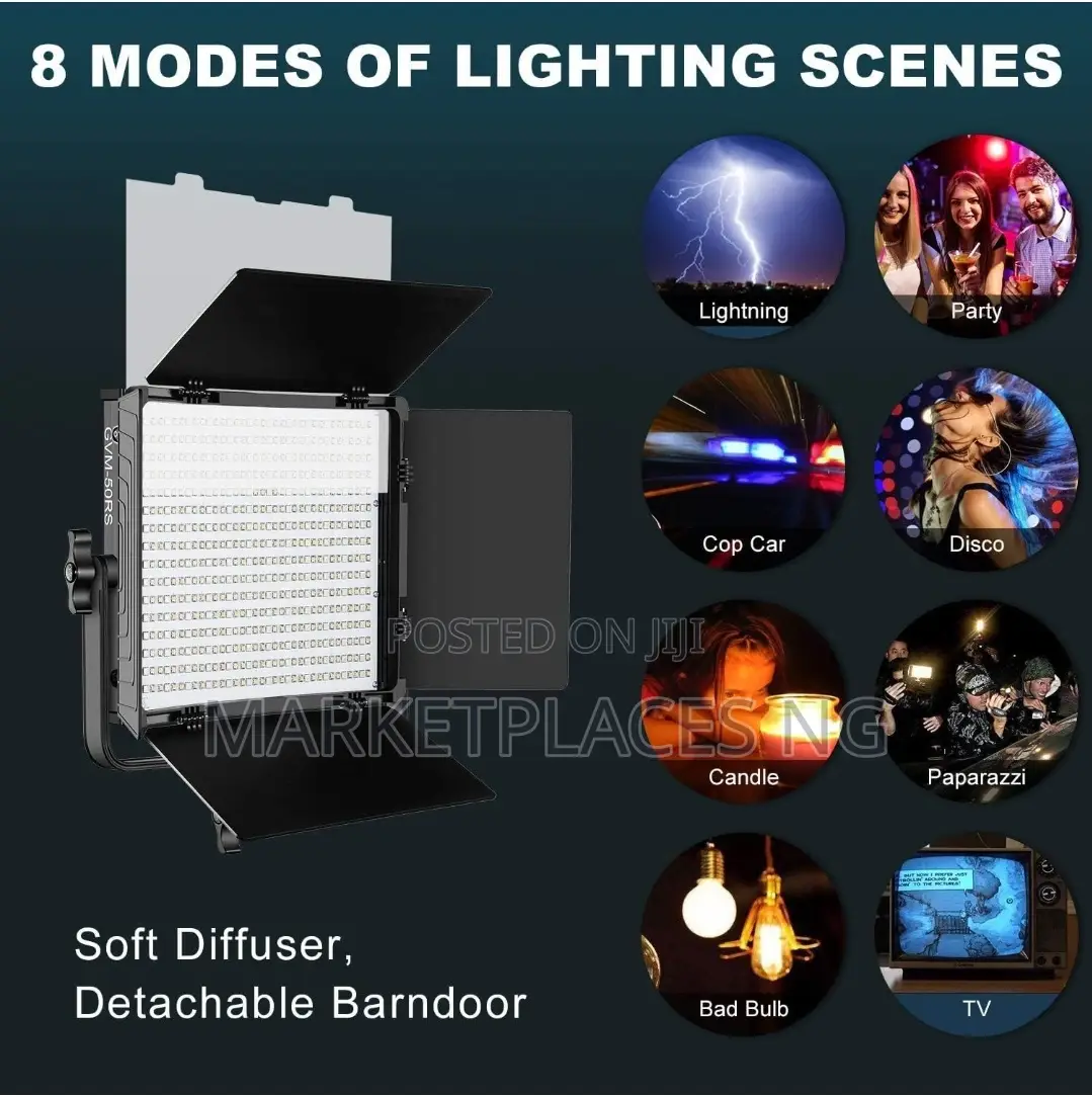 GVM 50rs LED Video Light