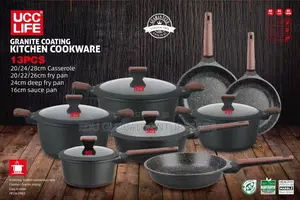 Ucc Life Granite Coating 13pieces Kitchen Cookware Set.