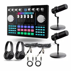 Soundcard X Nv7 Microphone Complete Podcast Set