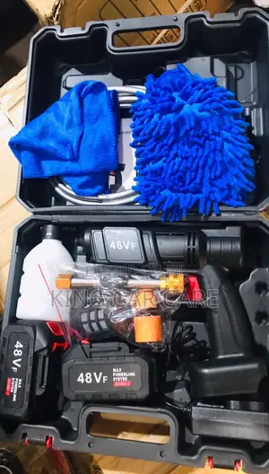 Double Battery Cordless 48v Portable High Pressure Washer.