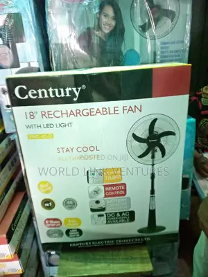 Century Rechargeable Standing Fan 18inch