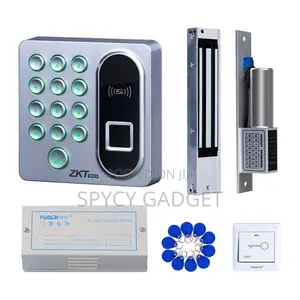Access Control Machine Mag Lock Power Supply & Exit Button