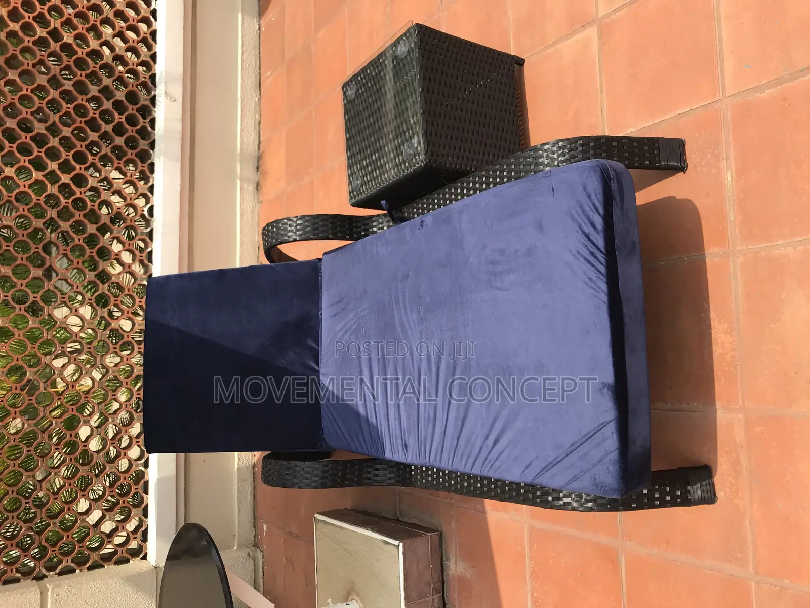 Poolside Sunbed and Side Table