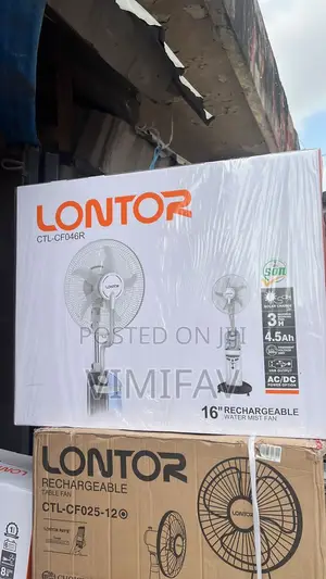 Lontor 16inches Mix Rechargeable Fan