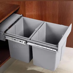 Built-in Kitchen Waste Bin Gray
