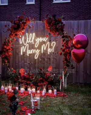 Beautiful Outdoor Will You Marry Me Decor