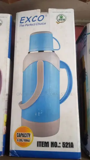 Exco 24 Hours Water Flask 3.2 Liter Blue
