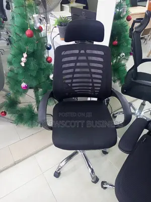 Mesh Chair With Headrest