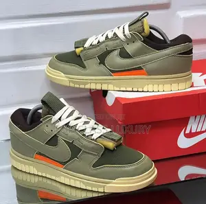 Original *Nike Air Duck Jumbo Olive Men Women Sneakers