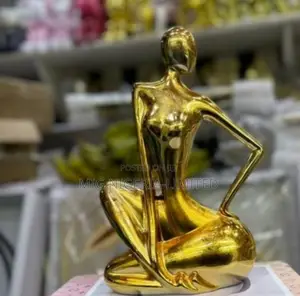 Gold Lady Seat Figurine Decorations