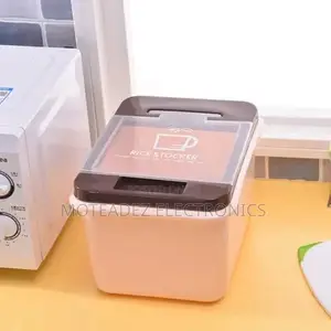 13kg High Quality Plastic Rice Bucket With Lid/Measuring Cup