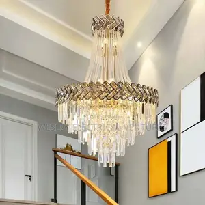 Double Step Palor Crystal Chandelier