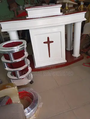 Modern Church PULPIT DOUBLE POLES Five Feet