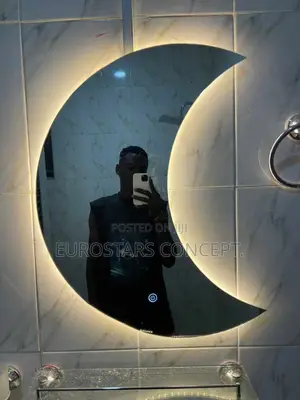 Moon Designed Led Mirror With Lights