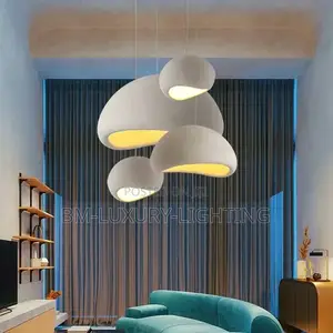 Nordic White 3/4 Chandelier Pendant (E27 Bulbs)