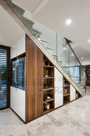 Under Staircase Storage Cabinets Shelves in-Built Bar