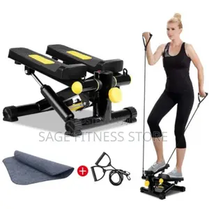Mini Stepper Counting Exercise Machine Wit Resistance Band