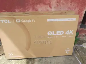 Brand New TCL 55" QLED Smart Tv>>Bluetooth>>Flameless>