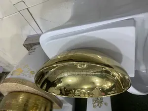 Egg Shape Gold Basin