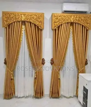 New Golden Turkish Board Curtains at 4800 Per Yard
