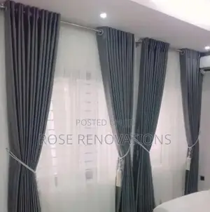 New Dark Gray Curtains for 4800 Per Yards